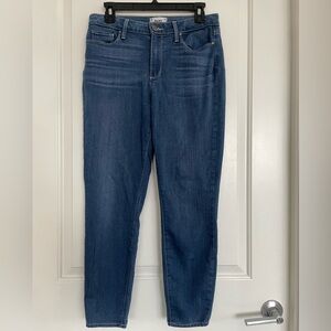 PAIGE Hoxton Ankle Petite 29 Stretch Blue Ankle Jeans Denim EUC